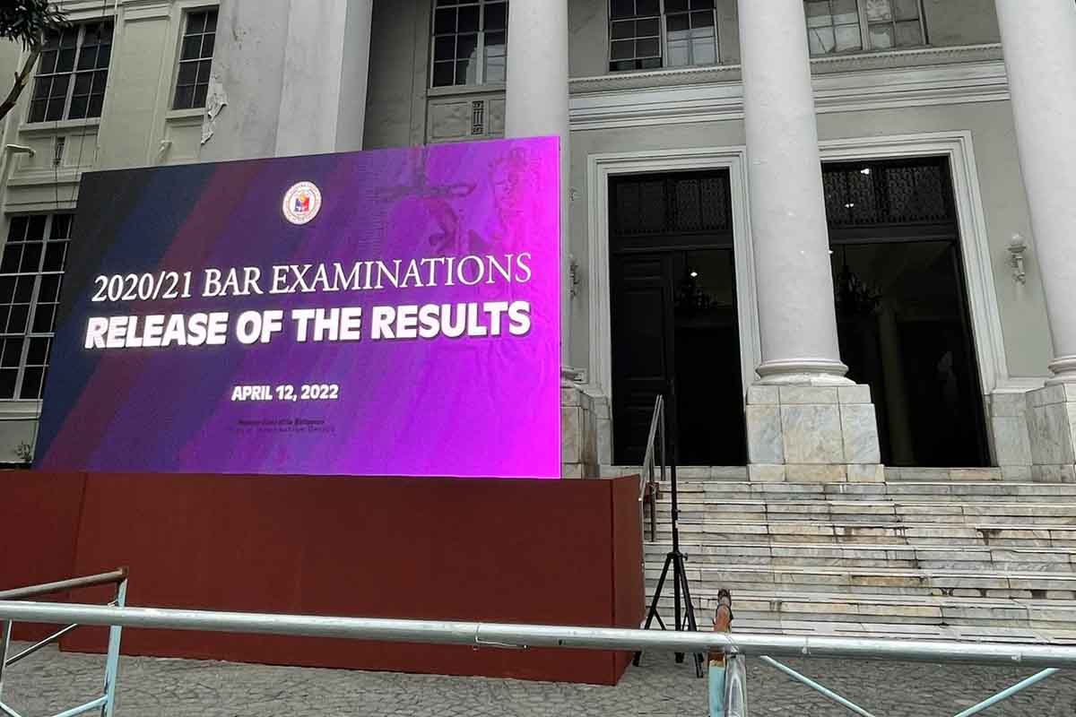 SC releases 20202021 BAR exam results Sagisag