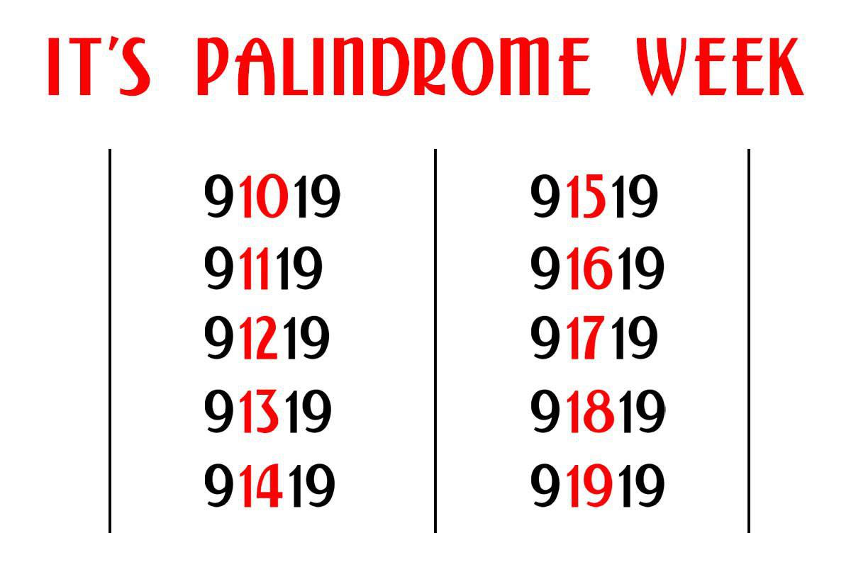 Rare date phenomenon? It’s Palindrome Week! Sagisag